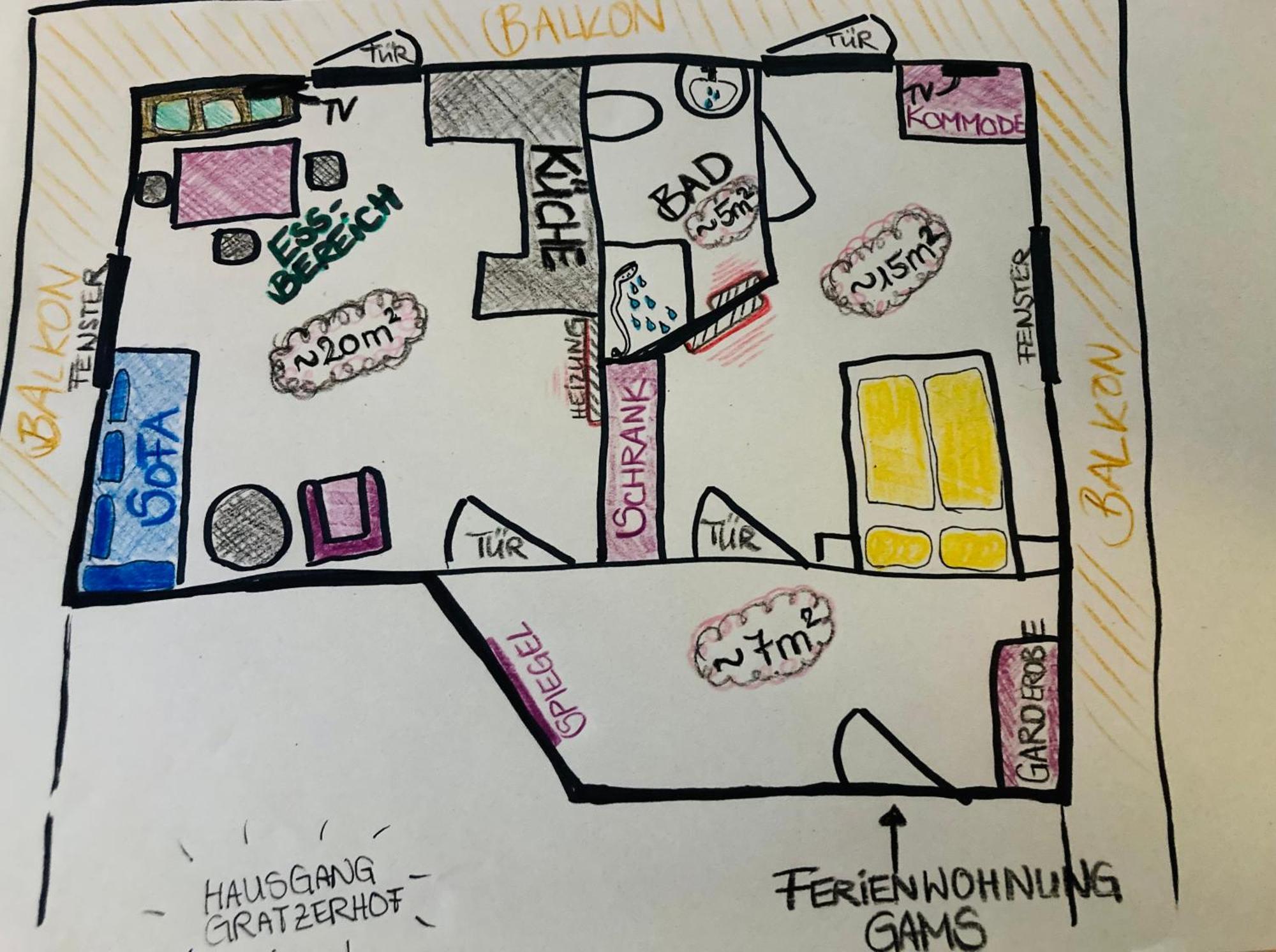 Ferienwohnung Gams Finkenberg Eksteriør billede